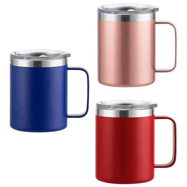 12oz Insulated Stainless Steel Coffee Tumbler Tea Cup - 12oz Insulated Stainless Steel Coffee Tumbler Tea Cup - Image 4 of 5