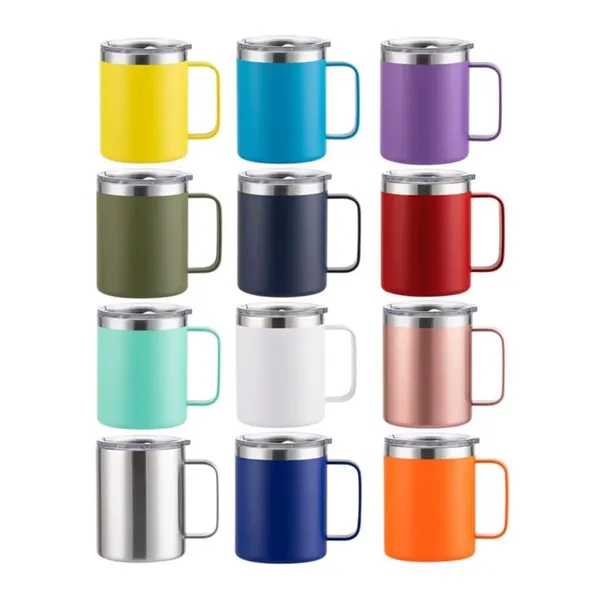 12oz Insulated Stainless Steel Coffee Tumbler Tea Cup - 12oz Insulated Stainless Steel Coffee Tumbler Tea Cup - Image 5 of 5