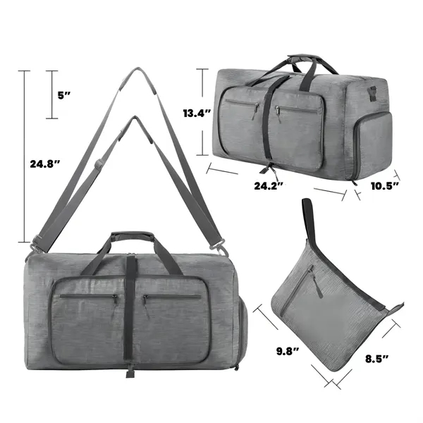 Foldable Travel Duffel Bag with Shoes - Foldable Travel Duffel Bag with Shoes - Image 1 of 5