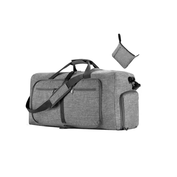Foldable Travel Duffel Bag with Shoes - Foldable Travel Duffel Bag with Shoes - Image 3 of 5
