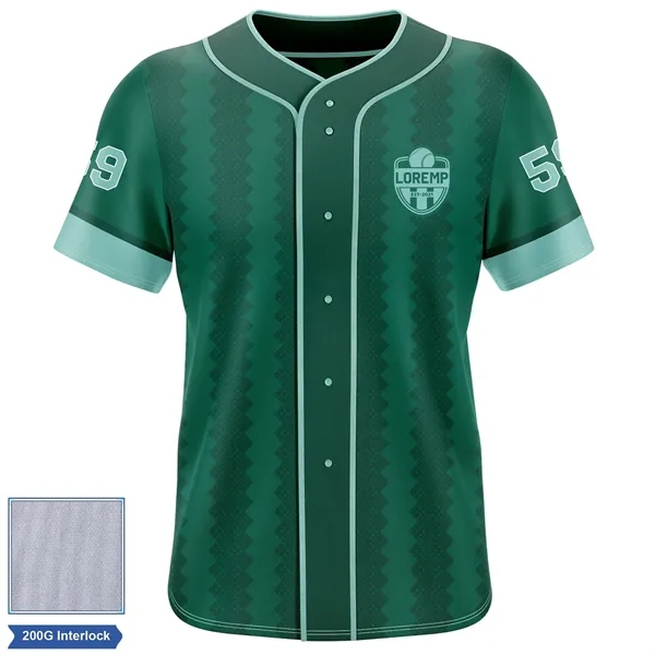 3-Day Rush Men's/Kids' Baseball Jersey - 200G Full-Button - 3-Day Rush Men's/Kids' Baseball Jersey - 200G Full-Button - Image 0 of 4