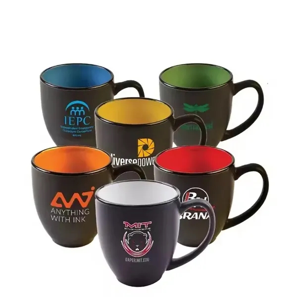 15 oz. Two Tone Matted Bistro Mug - 15 oz. Two Tone Matted Bistro Mug - Image 0 of 9