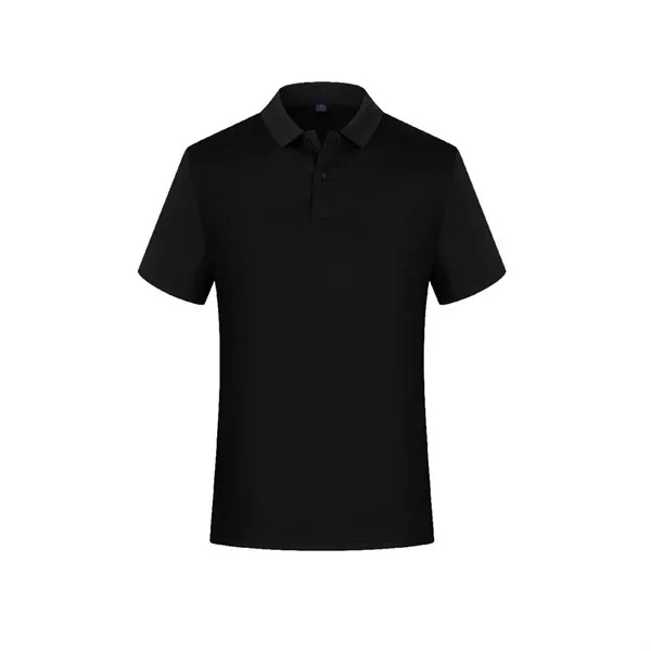 Unisex Quick-Dry Polo Shirt Short Sleeve - Unisex Quick-Dry Polo Shirt Short Sleeve - Image 4 of 15