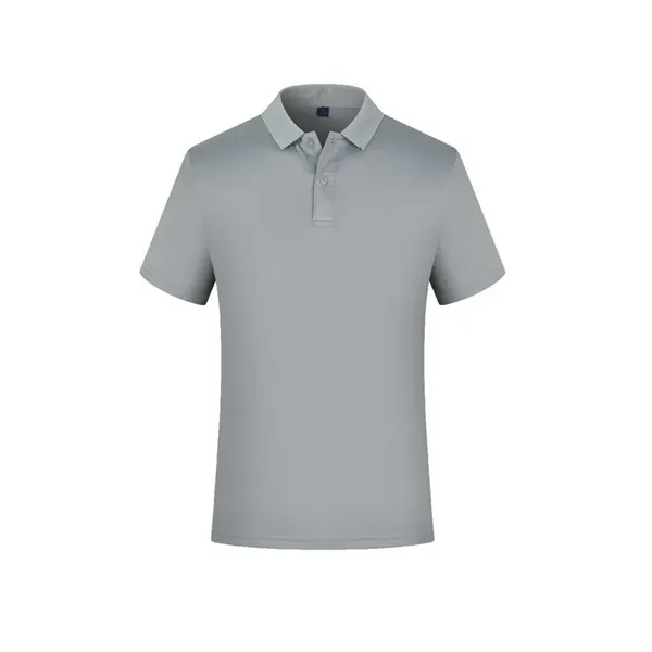 Unisex Quick-Dry Polo Shirt Short Sleeve - Unisex Quick-Dry Polo Shirt Short Sleeve - Image 5 of 15