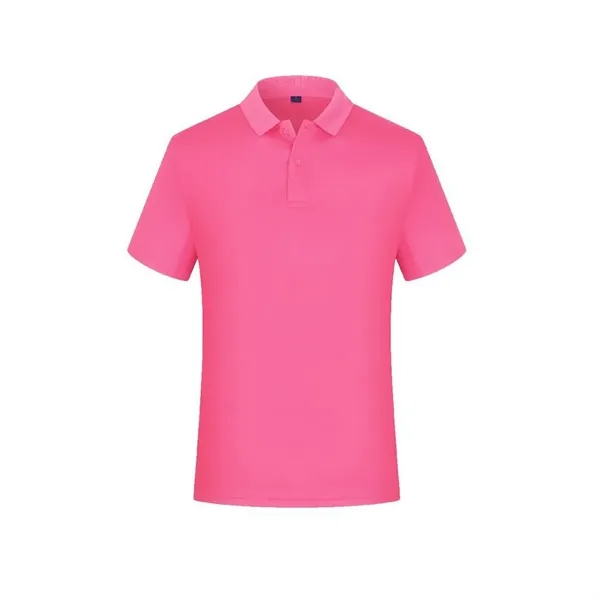Unisex Quick-Dry Polo Shirt Short Sleeve - Unisex Quick-Dry Polo Shirt Short Sleeve - Image 7 of 15
