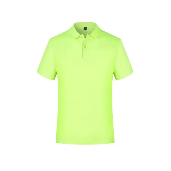 Unisex Quick-Dry Polo Shirt Short Sleeve - Unisex Quick-Dry Polo Shirt Short Sleeve - Image 10 of 15