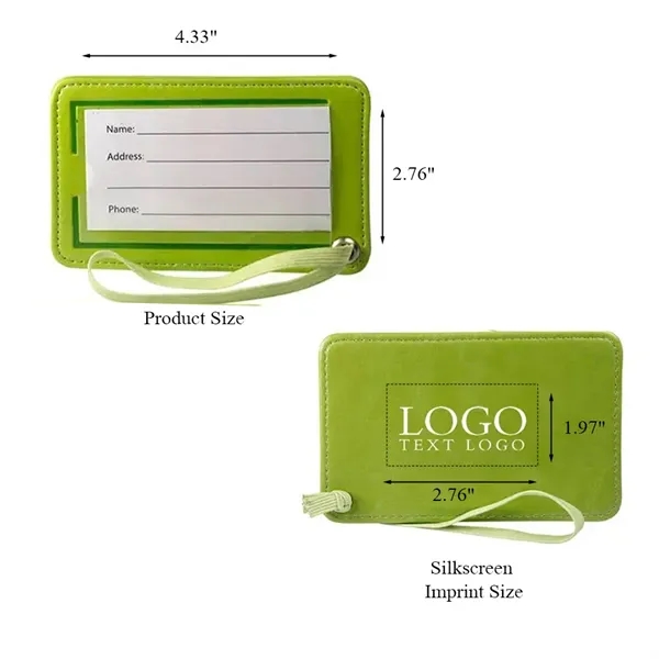 Travel Luggage Tag with Clear Window - Travel Luggage Tag with Clear Window - Image 1 of 9