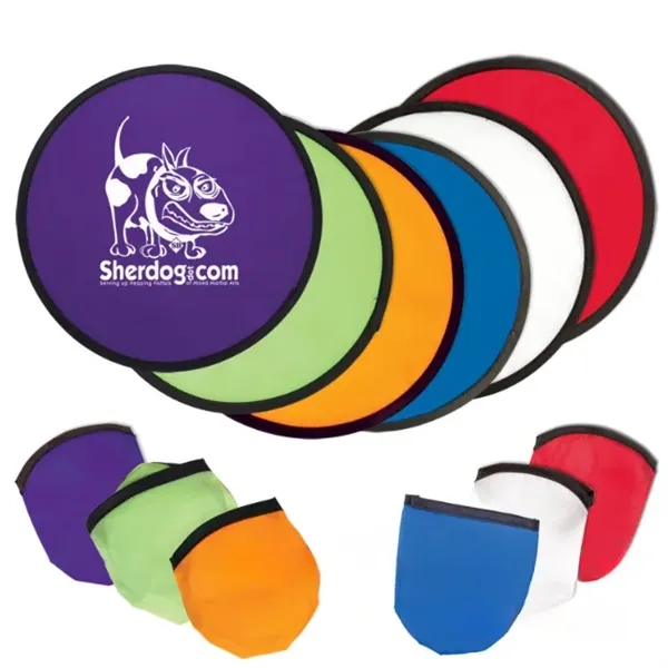 Frisbee Foldable Hand Fan - Frisbee Foldable Hand Fan - Image 1 of 1