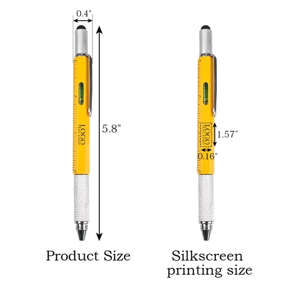 Promotional 6 In 1 Multitool Tech Tool Screwdriver Pen - Promotional 6 In 1 Multitool Tech Tool Screwdriver Pen - Image 7 of 7