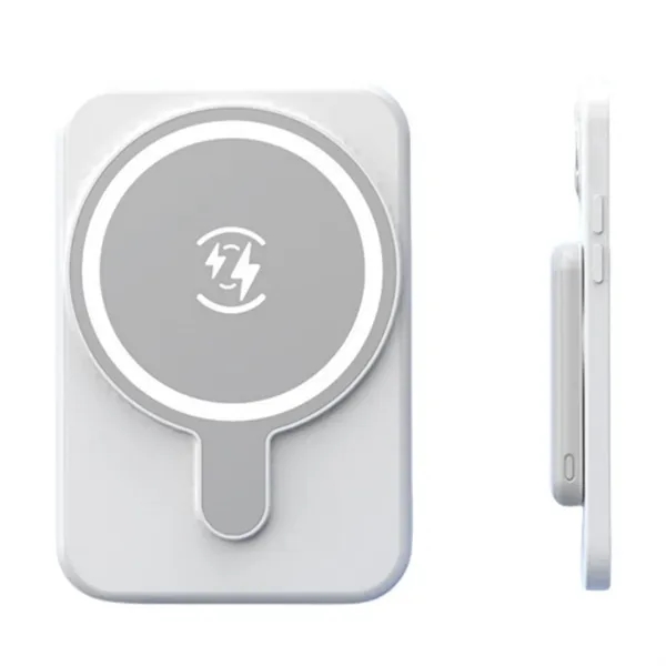 Full Color Magnetic Wireless Portable Charger - Full Color Magnetic Wireless Portable Charger - Image 1 of 2