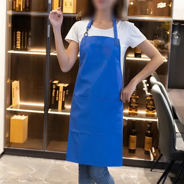 Kitchen Milk Tea Shop Halter Neck Canvas Apron Work Clothes - Kitchen Milk Tea Shop Halter Neck Canvas Apron Work Clothes - Image 3 of 4