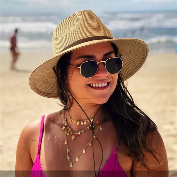 Summer Straw Sun Hat - Summer Straw Sun Hat - Image 3 of 3