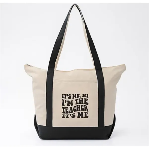 Saratoga Zippered Cotton Boat Tote 12 oz