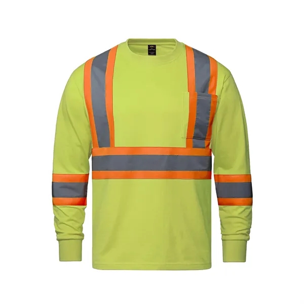Paramount Cotton Hivis Long Sleeve Tshirt - Paramount Cotton Hivis Long Sleeve Tshirt - Image 4 of 5