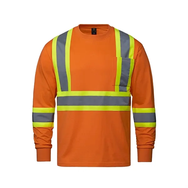 Paramount Cotton Hivis Long Sleeve Tshirt - Paramount Cotton Hivis Long Sleeve Tshirt - Image 3 of 5