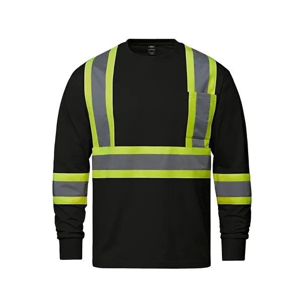 Paramount Cotton Hivis Long Sleeve Tshirt - Paramount Cotton Hivis Long Sleeve Tshirt - Image 1 of 5