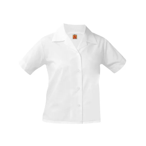 A+ Uniforms Woven Shirts - Girls' Pointed Collar Short Sl... - A+ Uniforms Woven Shirts - Girls' Pointed Collar Short Sl... - Image 0 of 0