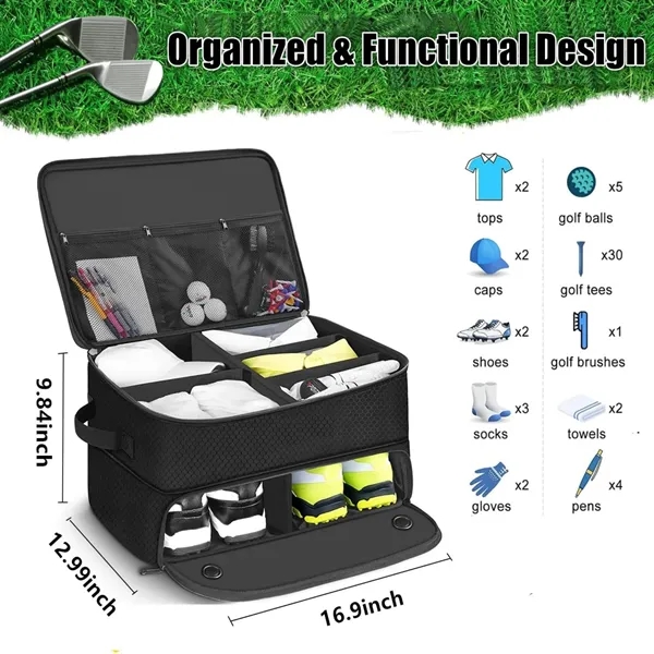 2 Layer Golf Trunk Organizer - 2 Layer Golf Trunk Organizer - Image 1 of 6