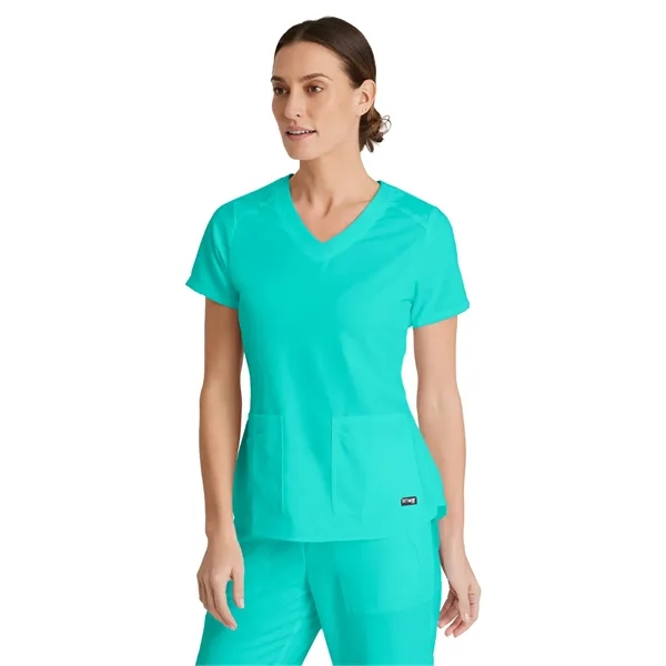 Barco - Grey's Anatomy Stretch - Women's Four Pocket V-Ne... - Barco - Grey's Anatomy Stretch - Women's Four Pocket V-Ne... - Image 1 of 1