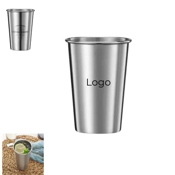 Stainless Steel Pint Cup - Stainless Steel Pint Cup - Image 0 of 3