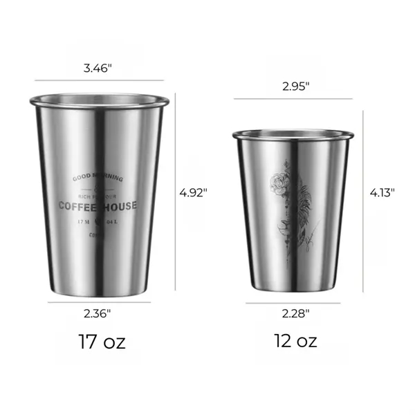 Stainless Steel Pint Cup - Stainless Steel Pint Cup - Image 3 of 3