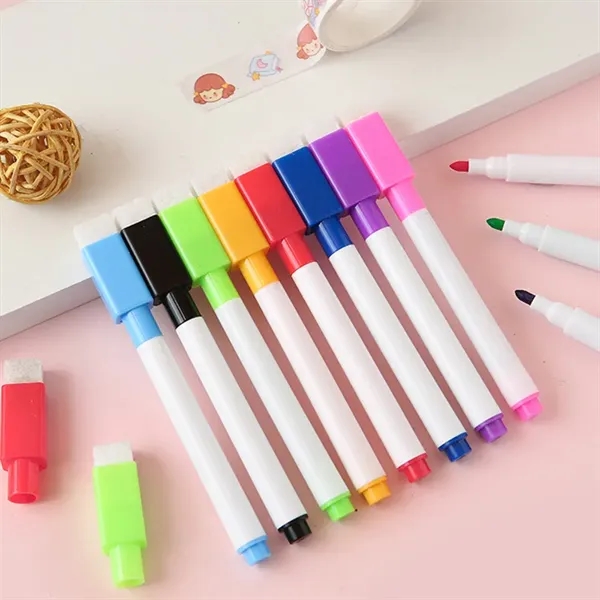 Whiteboard Marker Pens with Eraser - Whiteboard Marker Pens with Eraser - Image 1 of 6