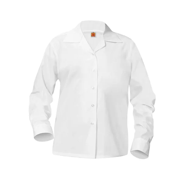 A+ Uniforms Woven Shirts - Girls' Pointed Collar Long Sle... - A+ Uniforms Woven Shirts - Girls' Pointed Collar Long Sle... - Image 0 of 0
