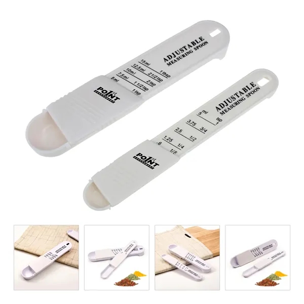 2PCS/set Adjustable Plastic Measuring Spoon - 2PCS/set Adjustable Plastic Measuring Spoon - Image 0 of 7