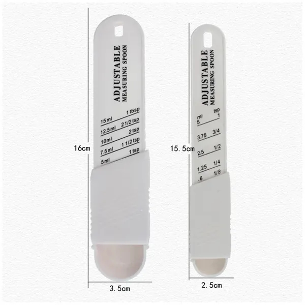 2PCS/set Adjustable Plastic Measuring Spoon - 2PCS/set Adjustable Plastic Measuring Spoon - Image 1 of 7