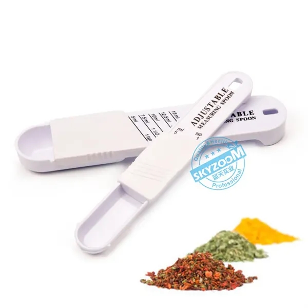 2PCS/set Adjustable Plastic Measuring Spoon - 2PCS/set Adjustable Plastic Measuring Spoon - Image 2 of 7