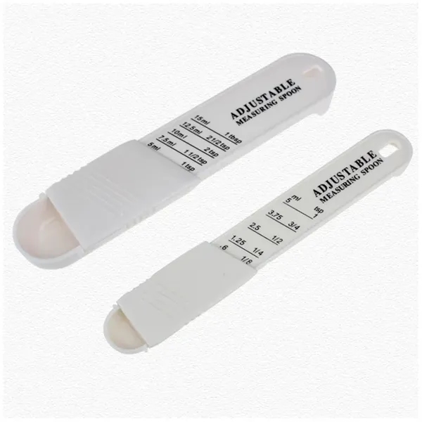 2PCS/set Adjustable Plastic Measuring Spoon - 2PCS/set Adjustable Plastic Measuring Spoon - Image 4 of 7