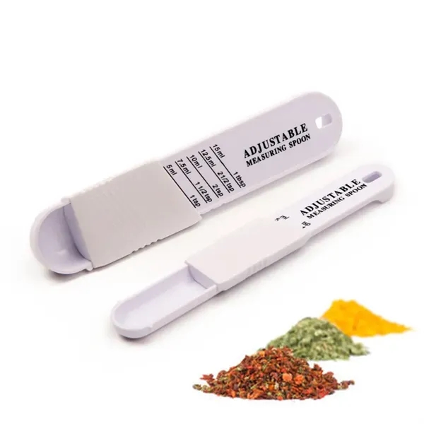 2PCS/set Adjustable Plastic Measuring Spoon - 2PCS/set Adjustable Plastic Measuring Spoon - Image 5 of 7