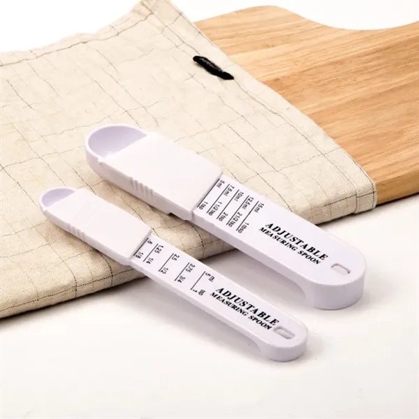 2PCS/set Adjustable Plastic Measuring Spoon - 2PCS/set Adjustable Plastic Measuring Spoon - Image 6 of 7