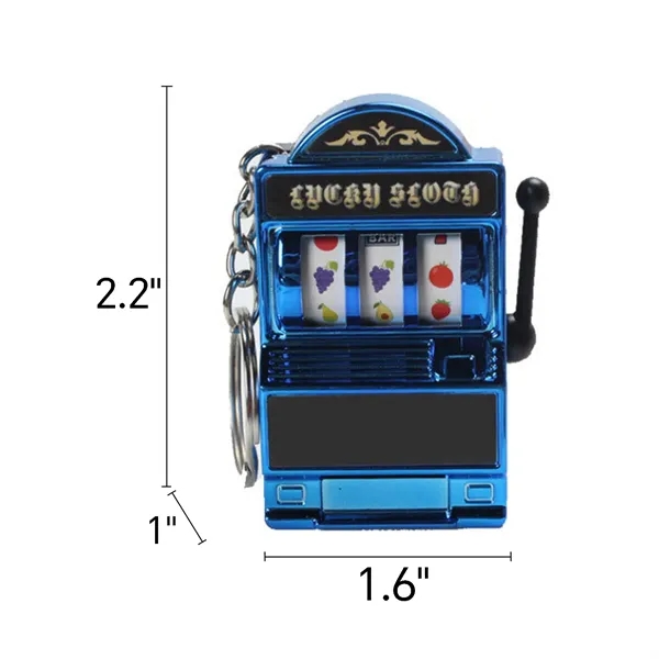 Mini Casino Slot Machine Keychain - Mini Casino Slot Machine Keychain - Image 1 of 6