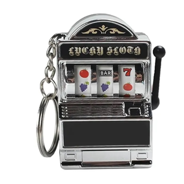 Mini Casino Slot Machine Keychain - Mini Casino Slot Machine Keychain - Image 6 of 6