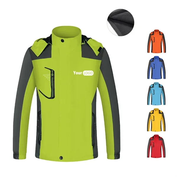 Fleece Lined Rain Jacket - Fleece Lined Rain Jacket - Image 1 of 1