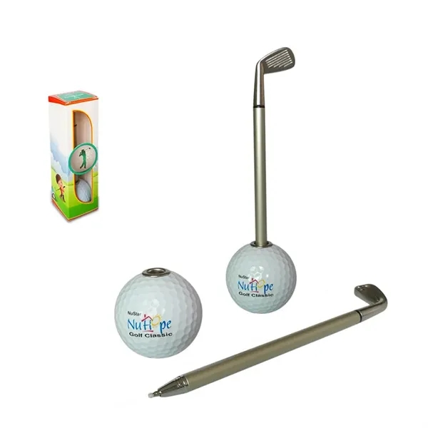 Golf Ball Pen Gift Set - Golf Ball Pen Gift Set - Image 1 of 8
