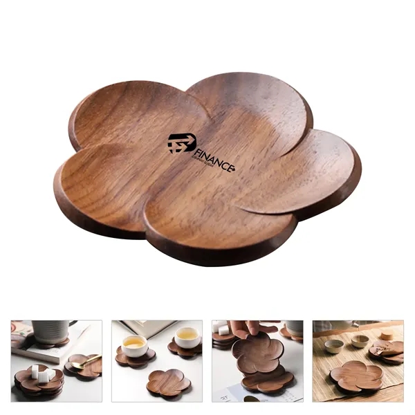 Black Walnut Wooden Cup Coaster - Black Walnut Wooden Cup Coaster - Image 0 of 3