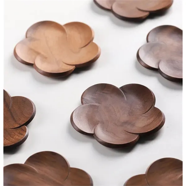 Black Walnut Wooden Cup Coaster - Black Walnut Wooden Cup Coaster - Image 1 of 3