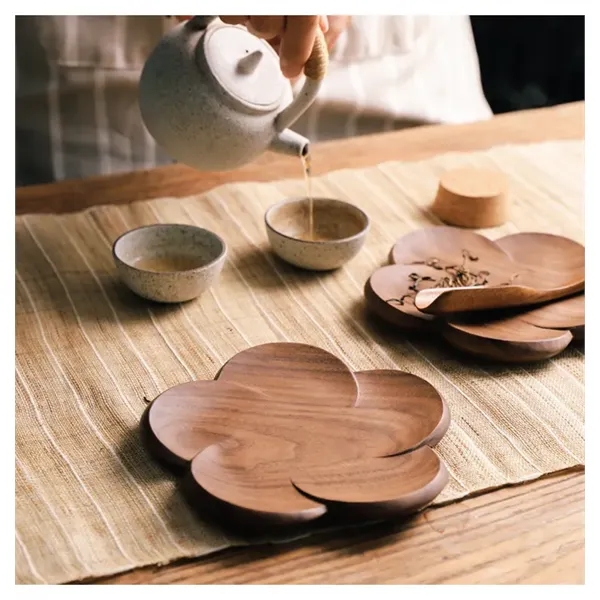 Black Walnut Wooden Cup Coaster - Black Walnut Wooden Cup Coaster - Image 3 of 3