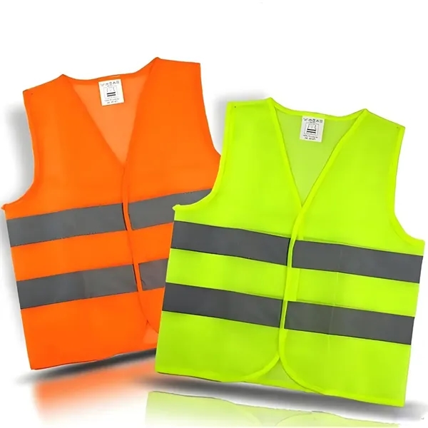 High Visibility Reflective Polyester Safety Vest - High Visibility Reflective Polyester Safety Vest - Image 0 of 3