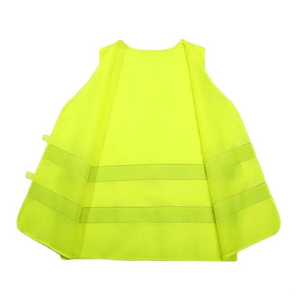 High Visibility Reflective Polyester Safety Vest - High Visibility Reflective Polyester Safety Vest - Image 2 of 3