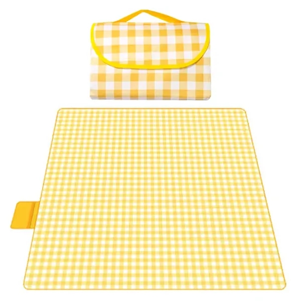 Customized Polyester Roll Up Picnic Blanket - Customized Polyester Roll Up Picnic Blanket - Image 1 of 8