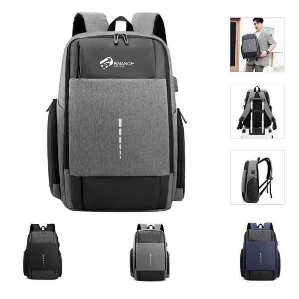 Waterproof Laptop Backpack with USB Charging Port - Waterproof Laptop Backpack with USB Charging Port - Image 0 of 0