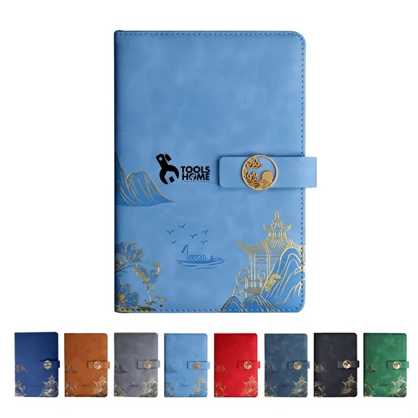 PU Leather A5 Business Travel Journal Binder Notebook - PU Leather A5 Business Travel Journal Binder Notebook - Image 0 of 0