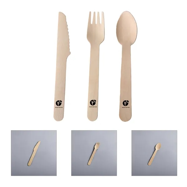 Disposable Wooden Cutlery Sets - Disposable Wooden Cutlery Sets - Image 0 of 0