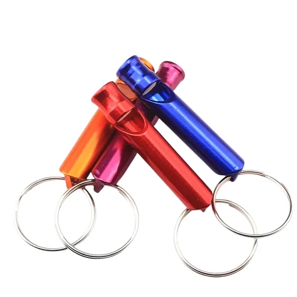 Mini Aluminum Whistle Keyring Keychain - Mini Aluminum Whistle Keyring Keychain - Image 11 of 12