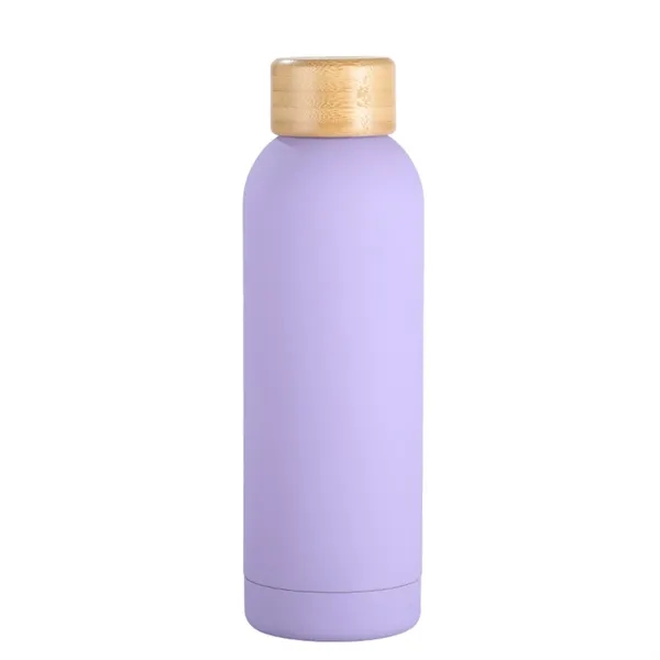17 Oz Vacuum Insulated Bamboo Lid Water Bottle - 17 Oz Vacuum Insulated Bamboo Lid Water Bottle - Image 1 of 5