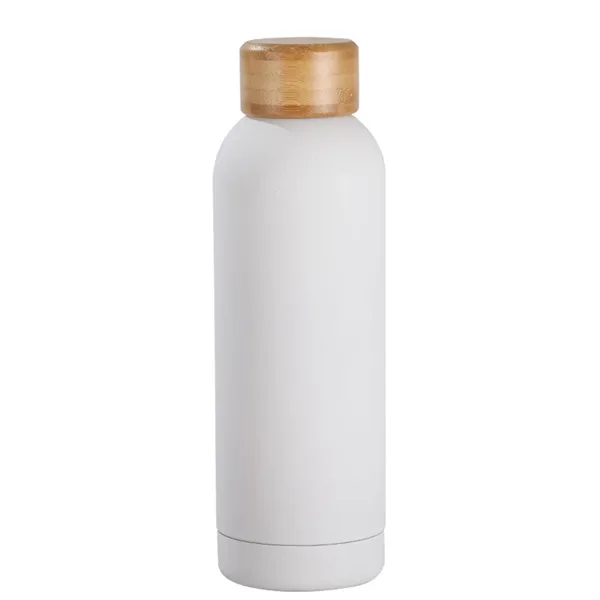 17 Oz Vacuum Insulated Bamboo Lid Water Bottle - 17 Oz Vacuum Insulated Bamboo Lid Water Bottle - Image 2 of 5
