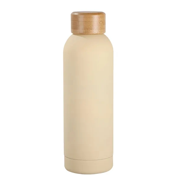 17 Oz Vacuum Insulated Bamboo Lid Water Bottle - 17 Oz Vacuum Insulated Bamboo Lid Water Bottle - Image 5 of 5